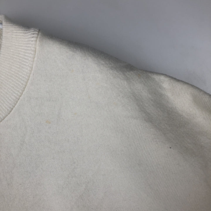 90'S Russell College Sweatshirt, Made in USA, Men's XL, Vintage cotton unbleached Vintage Second Hand