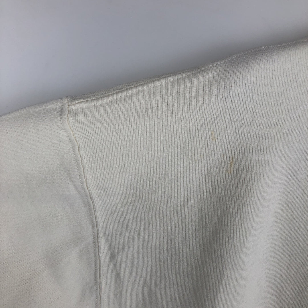 90'S Russell College Sweatshirt, Made in USA, Men's XL, Vintage cotton unbleached Vintage Second Hand