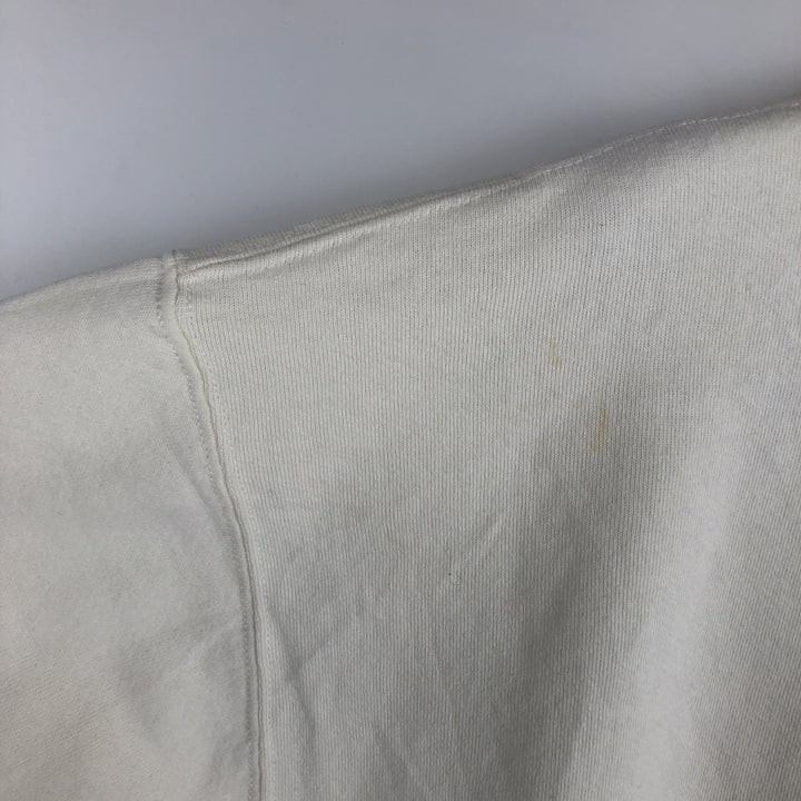 90'S Russell College Sweatshirt, Made in USA, Men's XL, Vintage cotton unbleached Vintage Second Hand