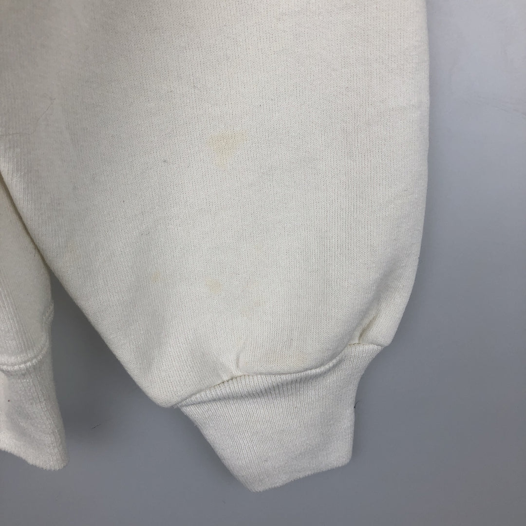 90'S Russell College Sweatshirt, Made in USA, Men's XL, Vintage cotton unbleached Vintage Second Hand
