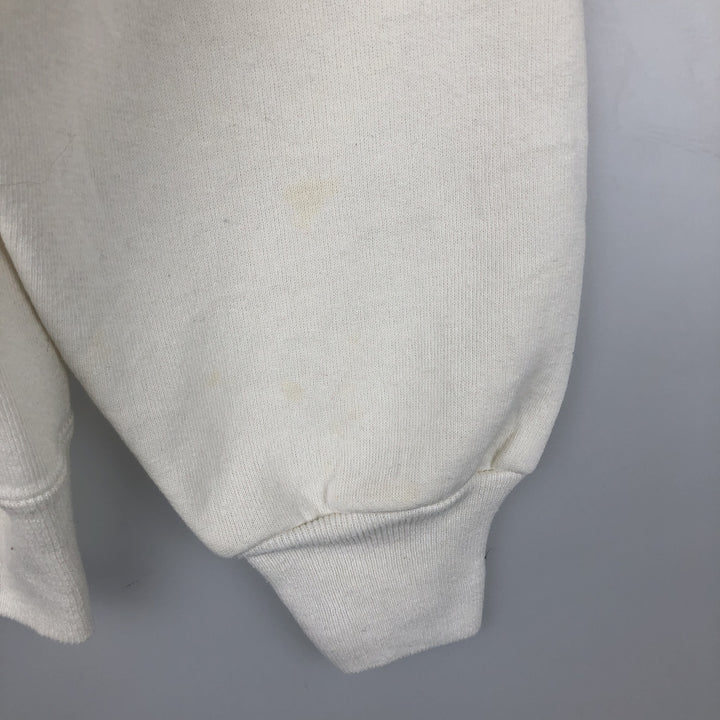 90'S Russell College Sweatshirt, Made in USA, Men's XL, Vintage cotton unbleached Vintage Second Hand