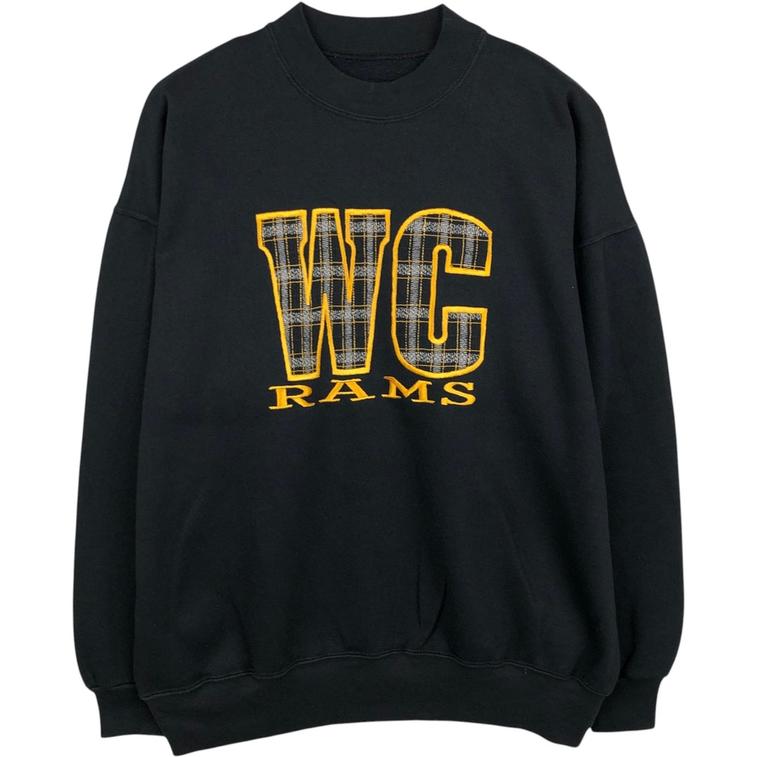 90'S Dodger College Sweatshirt, Made in USA, Men's Size L (Equivalent), Vintage polyester black type Vintage Second Hand