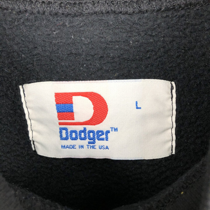 90'S Dodger College Sweatshirt, Made in USA, Men's Size L (Equivalent), Vintage polyester black type Vintage Second Hand