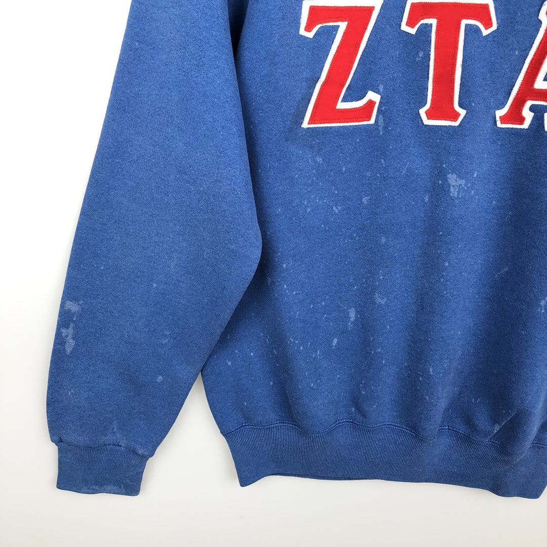 Vintage 80s-90'S SOFFE college sweatshirt, made in the USA, size L, men's cotton blue type Vintage Second Hand