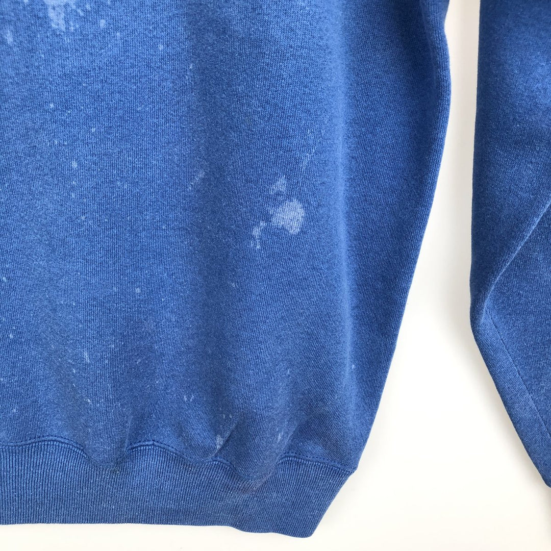 Vintage 80s-90'S SOFFE college sweatshirt, made in the USA, size L, men's cotton blue type Vintage Second Hand