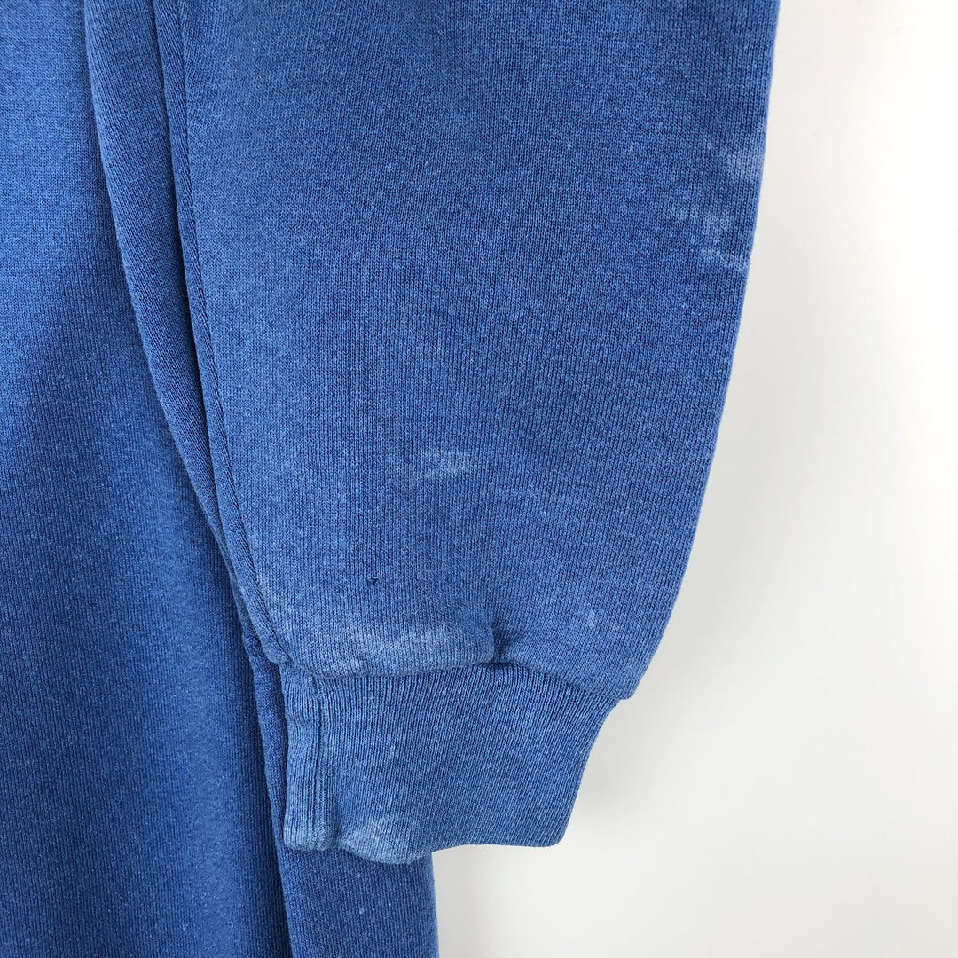 Vintage 80s-90'S SOFFE college sweatshirt, made in the USA, size L, men's cotton blue type Vintage Second Hand