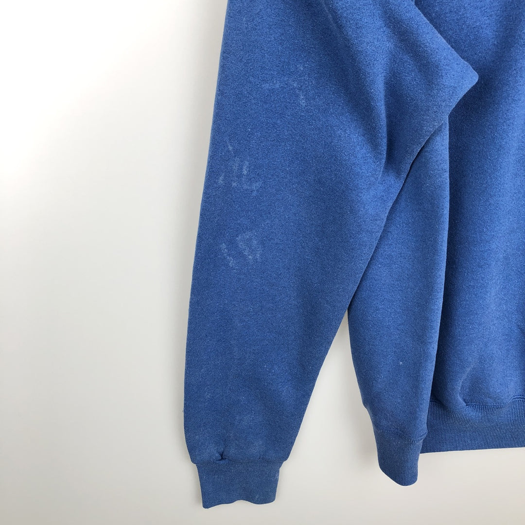 Vintage 80s-90'S SOFFE college sweatshirt, made in the USA, size L, men's cotton blue type Vintage Second Hand