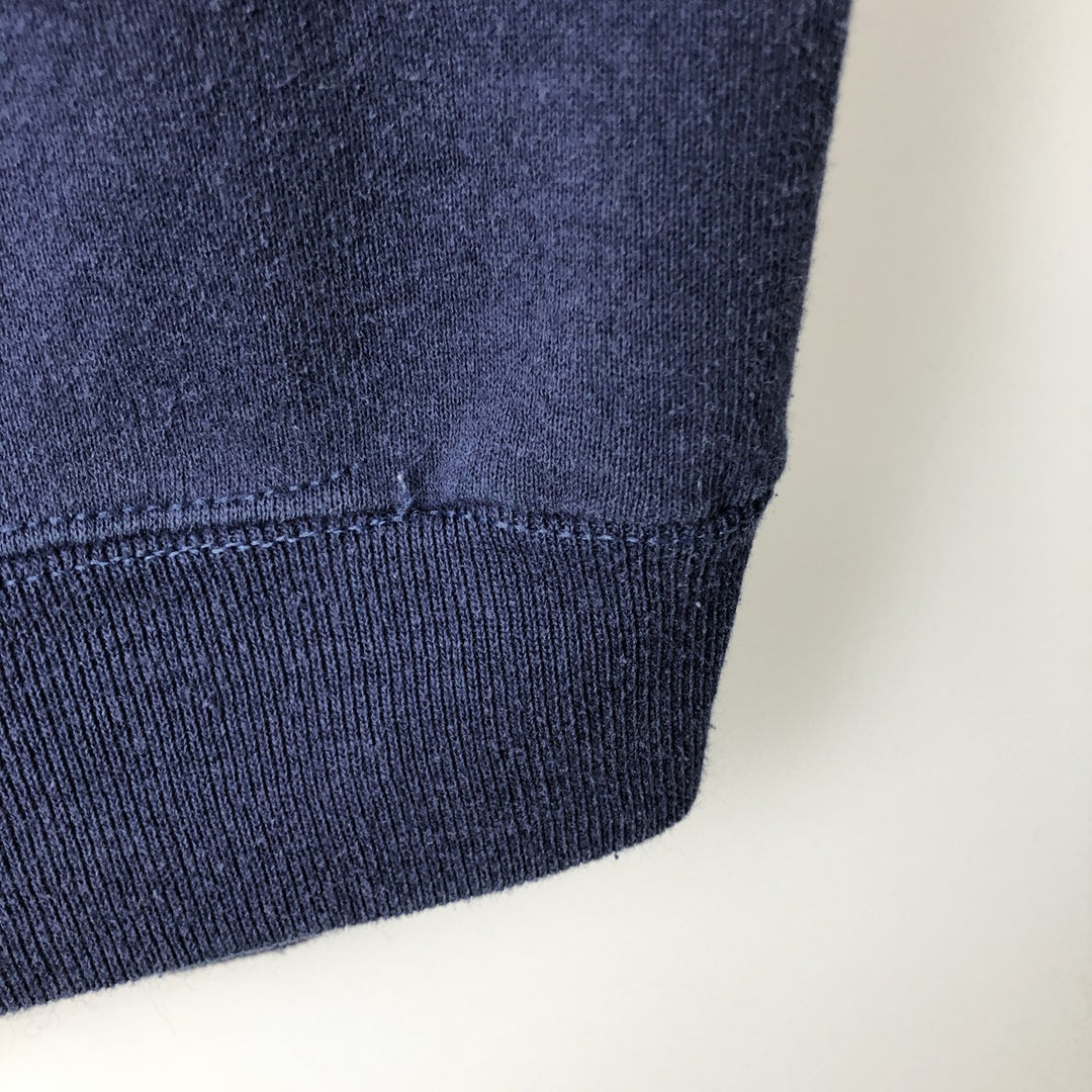 90'S Jansport College Sweatshirt, Made in USA, Men's XL, Vintage polyester navy blue type Vintage Second Hand