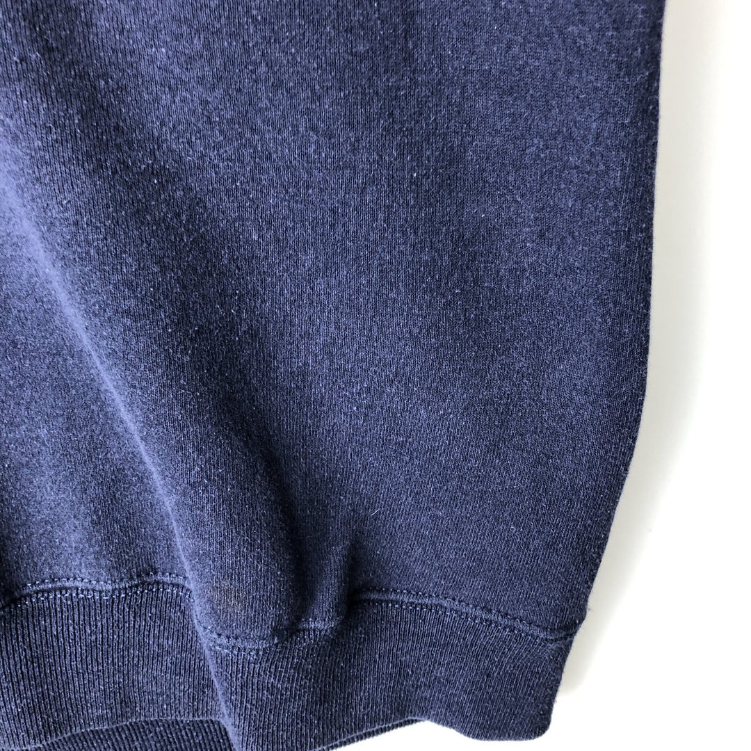 90'S Jansport College Sweatshirt, Made in USA, Men's XL, Vintage polyester navy blue type Vintage Second Hand