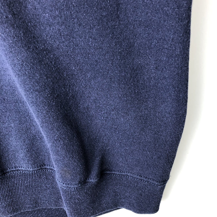 90'S Jansport College Sweatshirt, Made in USA, Men's XL, Vintage polyester navy blue type Vintage Second Hand