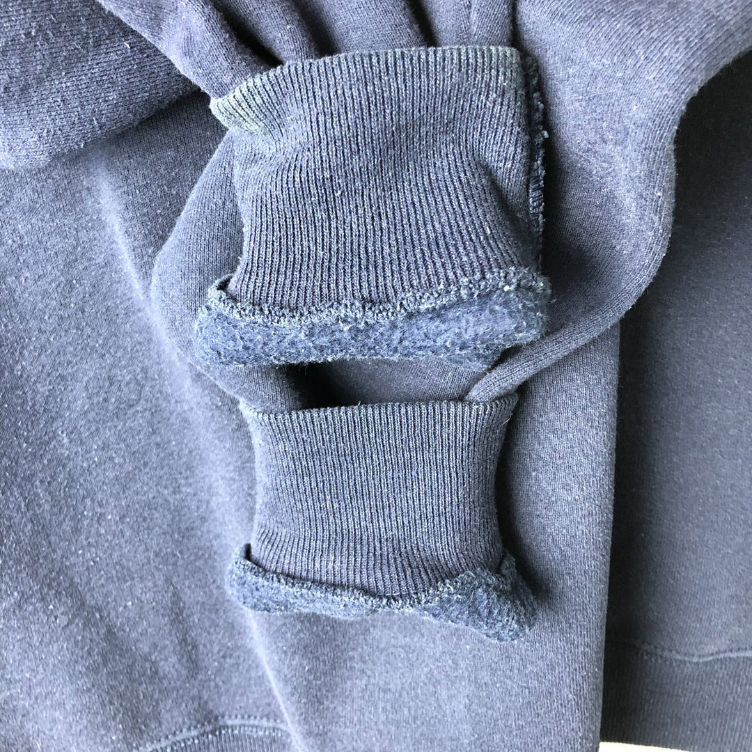 90'S Jansport College Sweatshirt, Made in USA, Men's XL, Vintage polyester navy blue type Vintage Second Hand