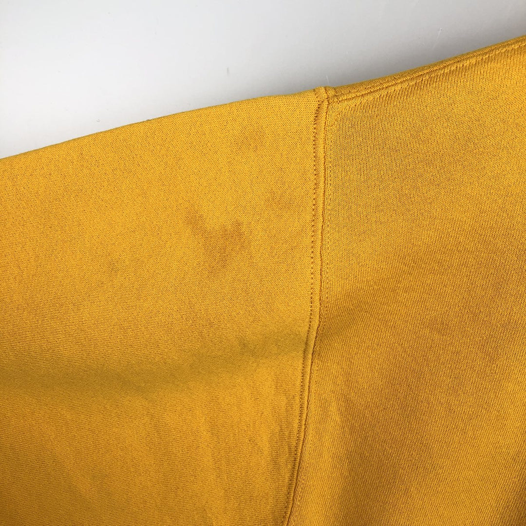 Vintage 80s-90'S Russell college sweatshirt, made in the USA, size L, men's cotton yellow type Vintage Second Hand