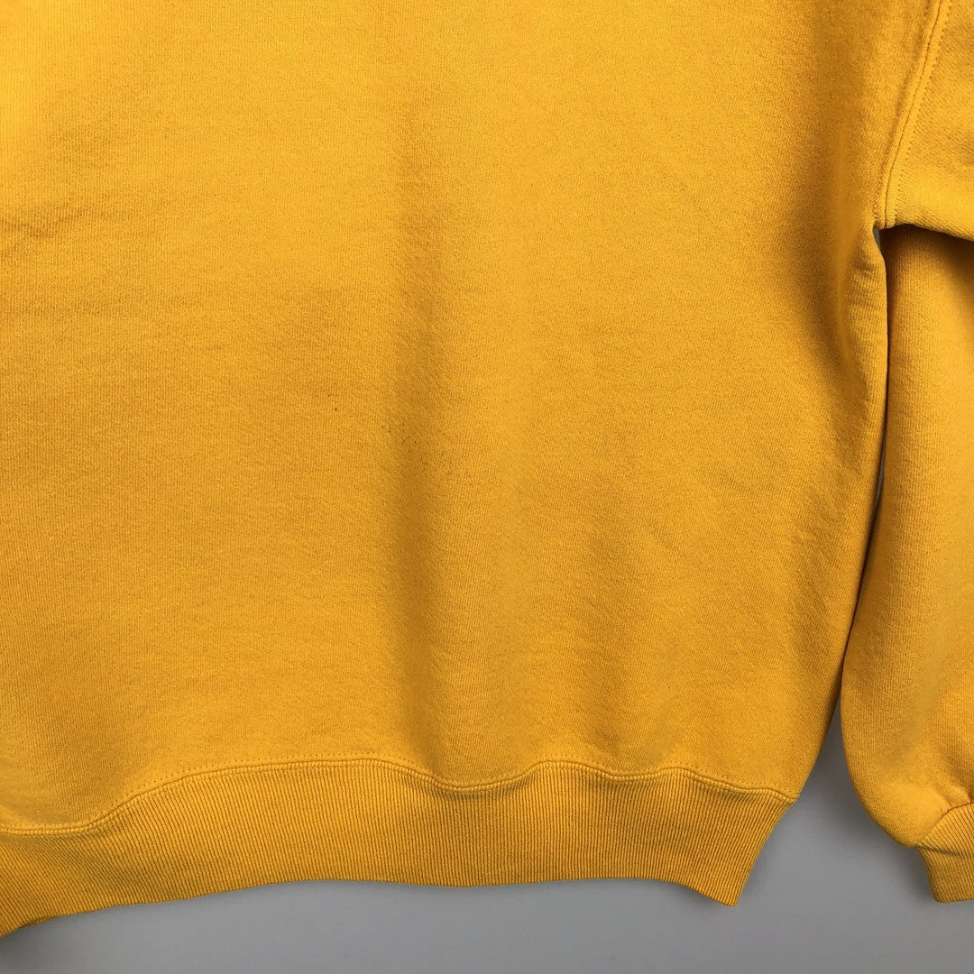 Vintage 80s-90'S Russell college sweatshirt, made in the USA, size L, men's cotton yellow type Vintage Second Hand