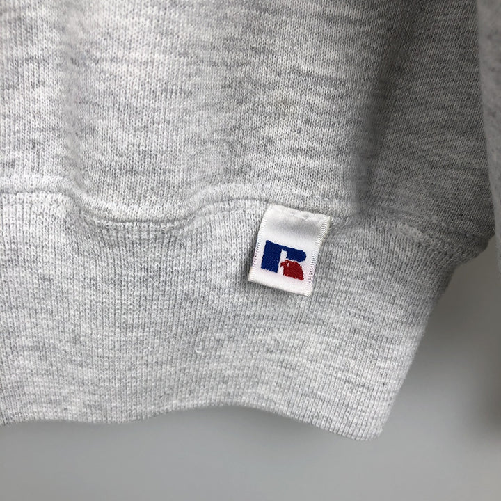 80s-90'S Russell Triple Print College Sweatshirt, Made in USA, Men's XL (approx.) Vintage cotton gray type Vintage Second Hand