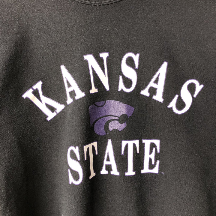 GEAR FOR SPORTS Triple Print College Sweatshirt, Made in USA, Men's Size L (Equivalent), Vintage polyester black type Vintage Second Hand