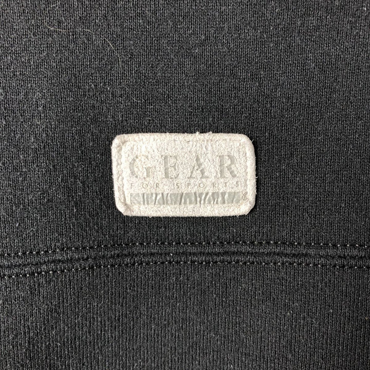 GEAR FOR SPORTS Triple Print College Sweatshirt, Made in USA, Men's Size L (Equivalent), Vintage polyester black type Vintage Second Hand