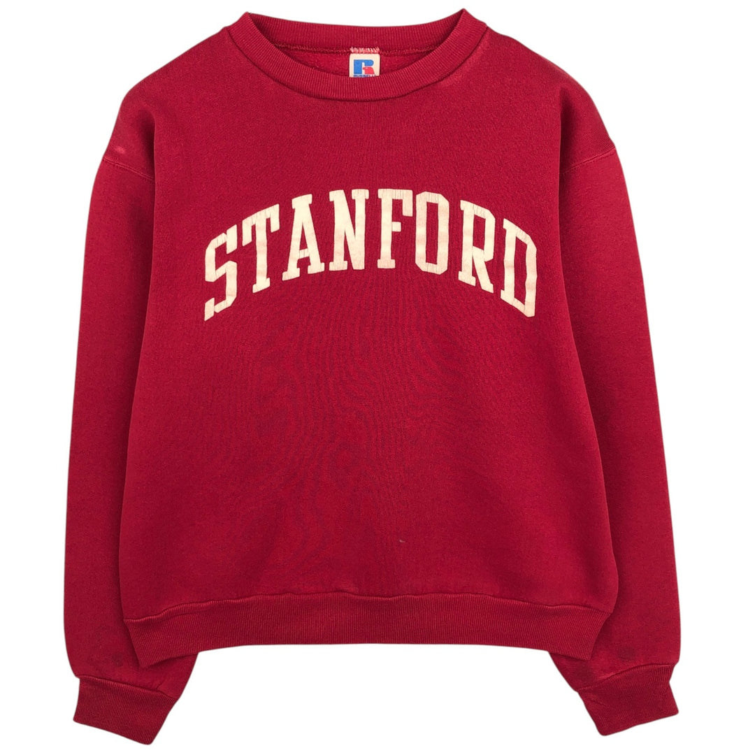 00'S ~ Russell College Sweatshirt Trainer Men's M size polyester red type Vintage Second Hand