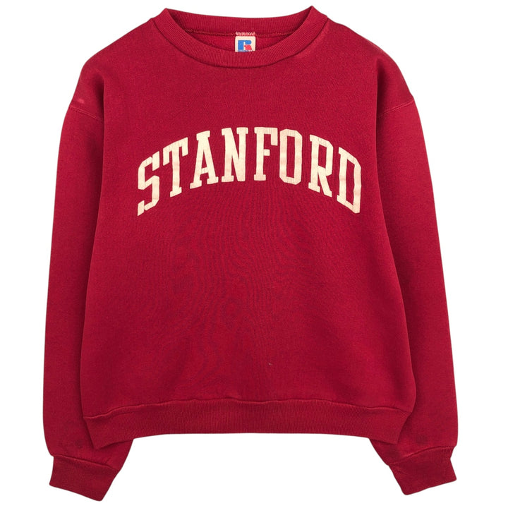 00'S ~ Russell College Sweatshirt Trainer Men's M size polyester red type Vintage Second Hand
