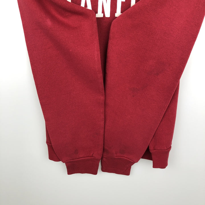 00'S ~ Russell College Sweatshirt Trainer Men's M size polyester red type Vintage Second Hand
