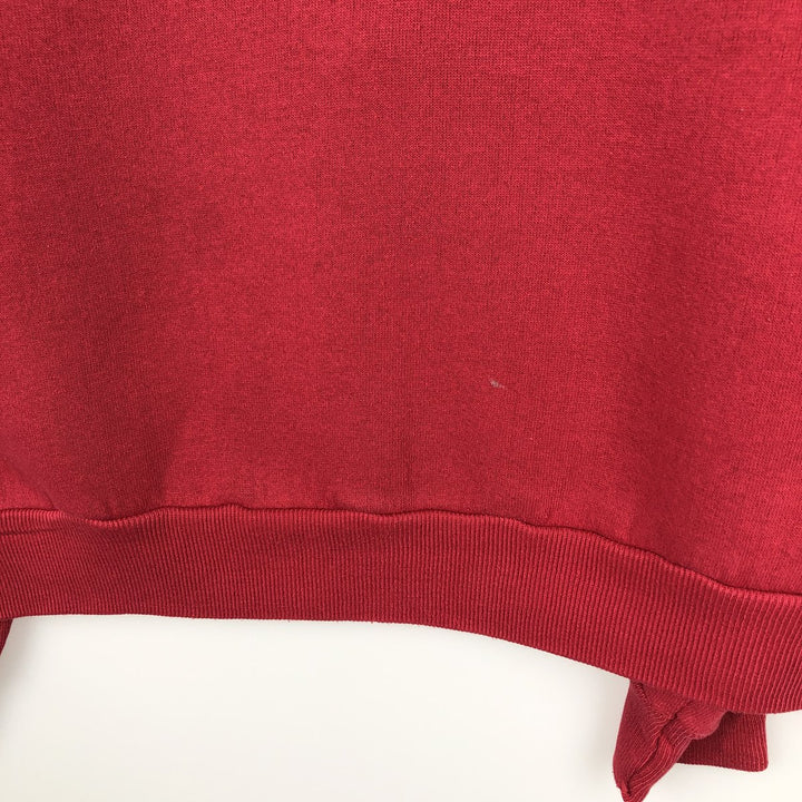 00'S ~ Russell College Sweatshirt Trainer Men's M size polyester red type Vintage Second Hand