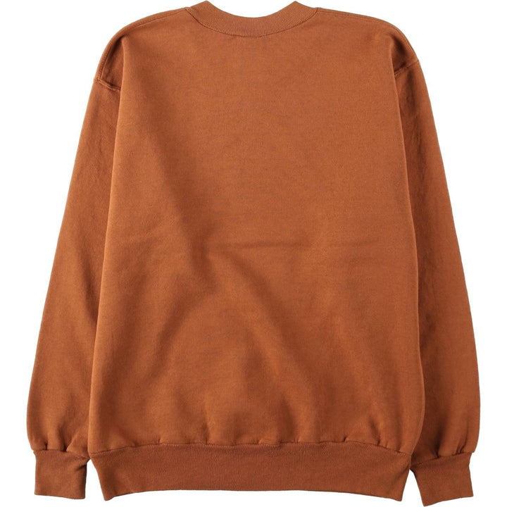 90'S Russell College Sweatshirt, Made in USA, Men's L, Vintage cotton brown type Vintage Second Hand