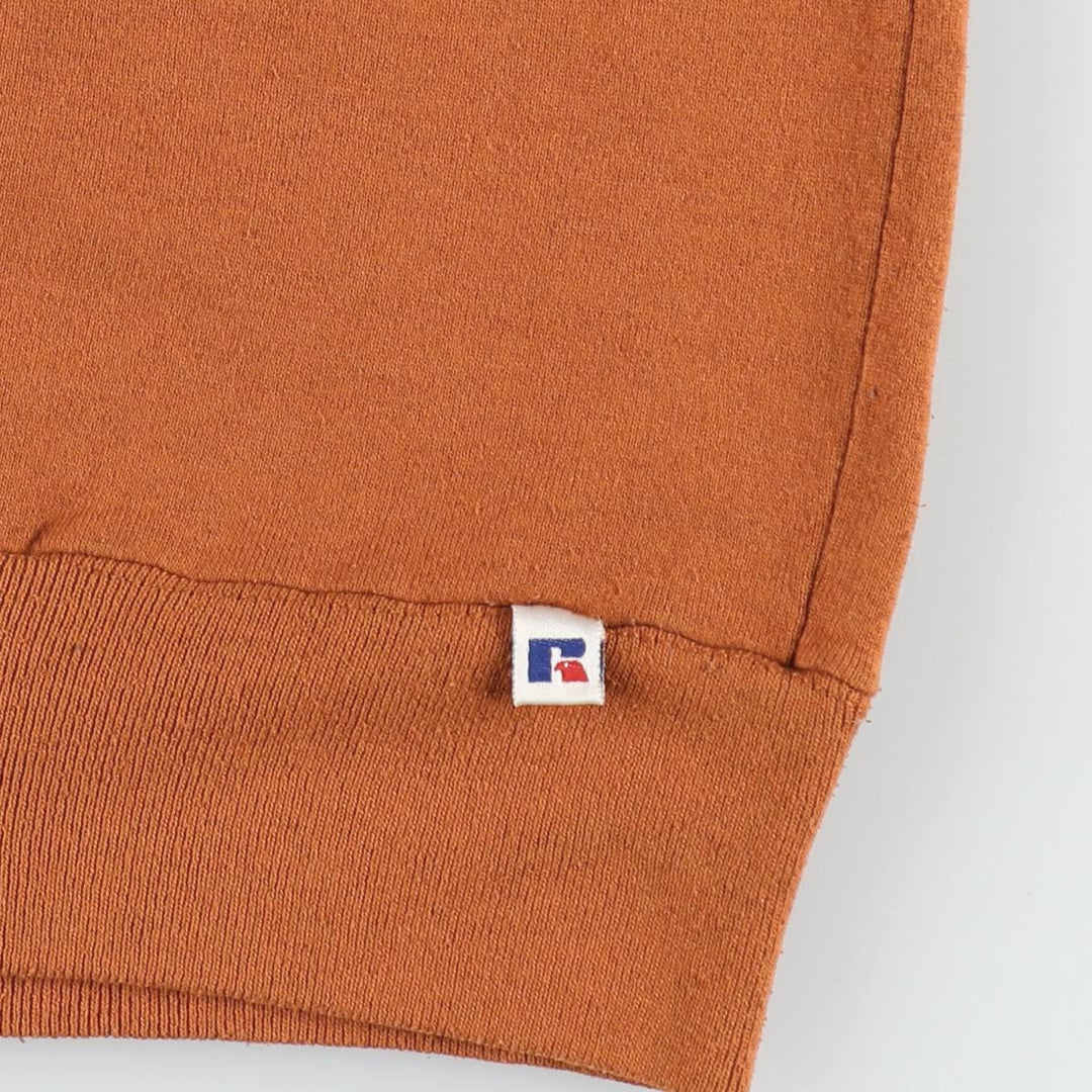 90'S Russell College Sweatshirt, Made in USA, Men's L, Vintage cotton brown type Vintage Second Hand