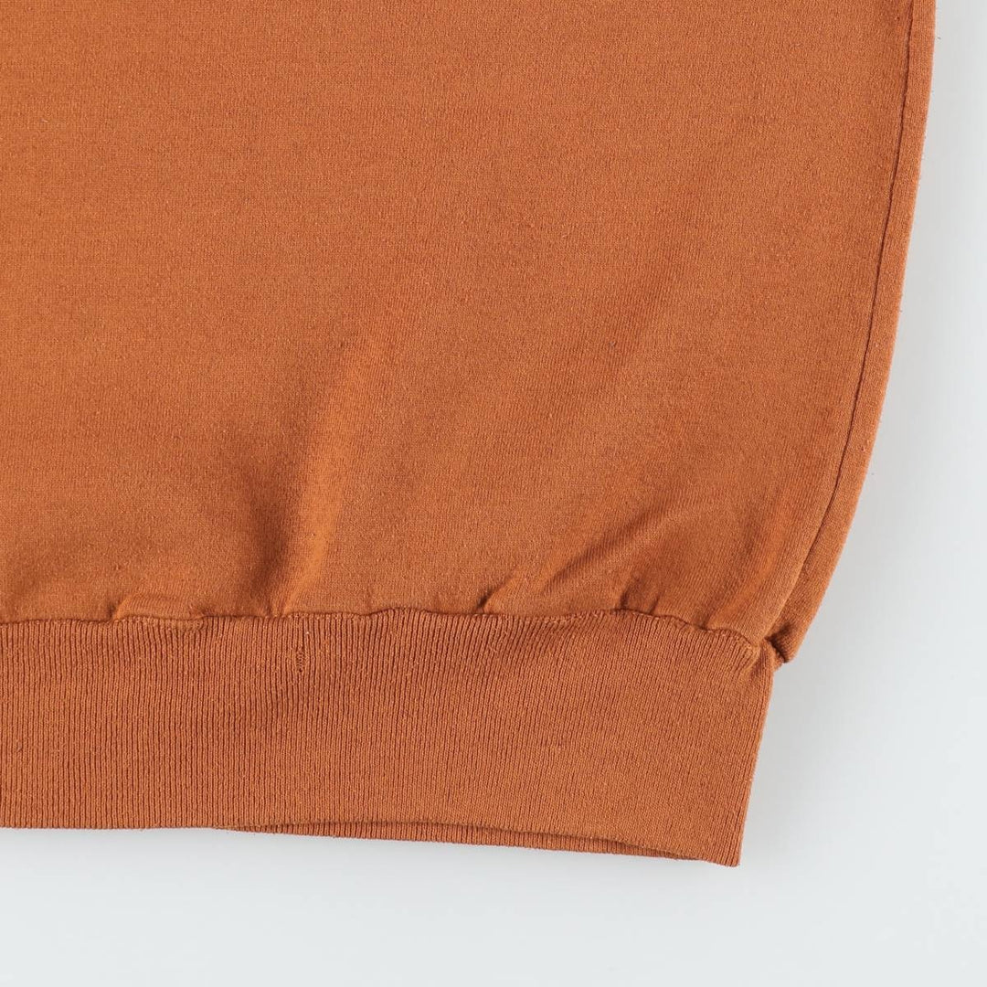 90'S Russell College Sweatshirt, Made in USA, Men's L, Vintage cotton brown type Vintage Second Hand