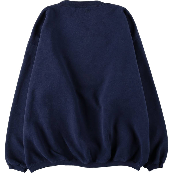 90'S TEAM EDITION APPAREL Notre Dame University College Character Sweatshirt (Men's XL equivalent) cotton navy blue type Vintage Second Hand