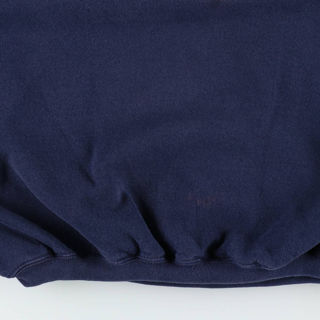 90'S TEAM EDITION APPAREL Notre Dame University College Character Sweatshirt (Men's XL equivalent) cotton navy blue type Vintage Second Hand