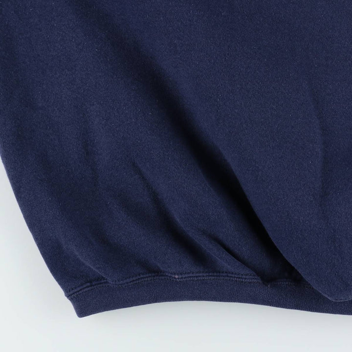 90'S TEAM EDITION APPAREL Notre Dame University College Character Sweatshirt (Men's XL equivalent) cotton navy blue type Vintage Second Hand