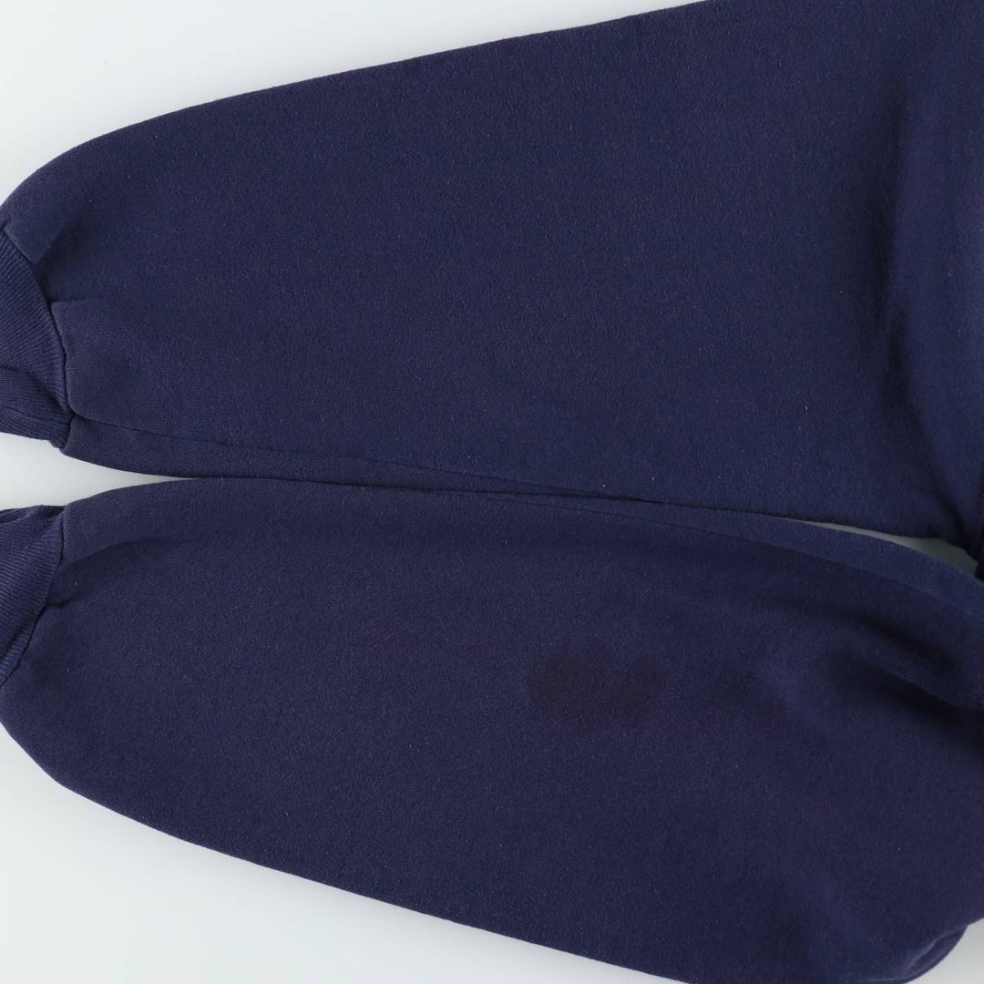 90'S Russell College Sweatshirt, Made in USA, Men's L, Vintage cotton navy blue type Vintage Second Hand
