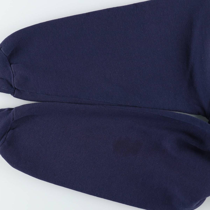 90'S Russell College Sweatshirt, Made in USA, Men's L, Vintage cotton navy blue type Vintage Second Hand