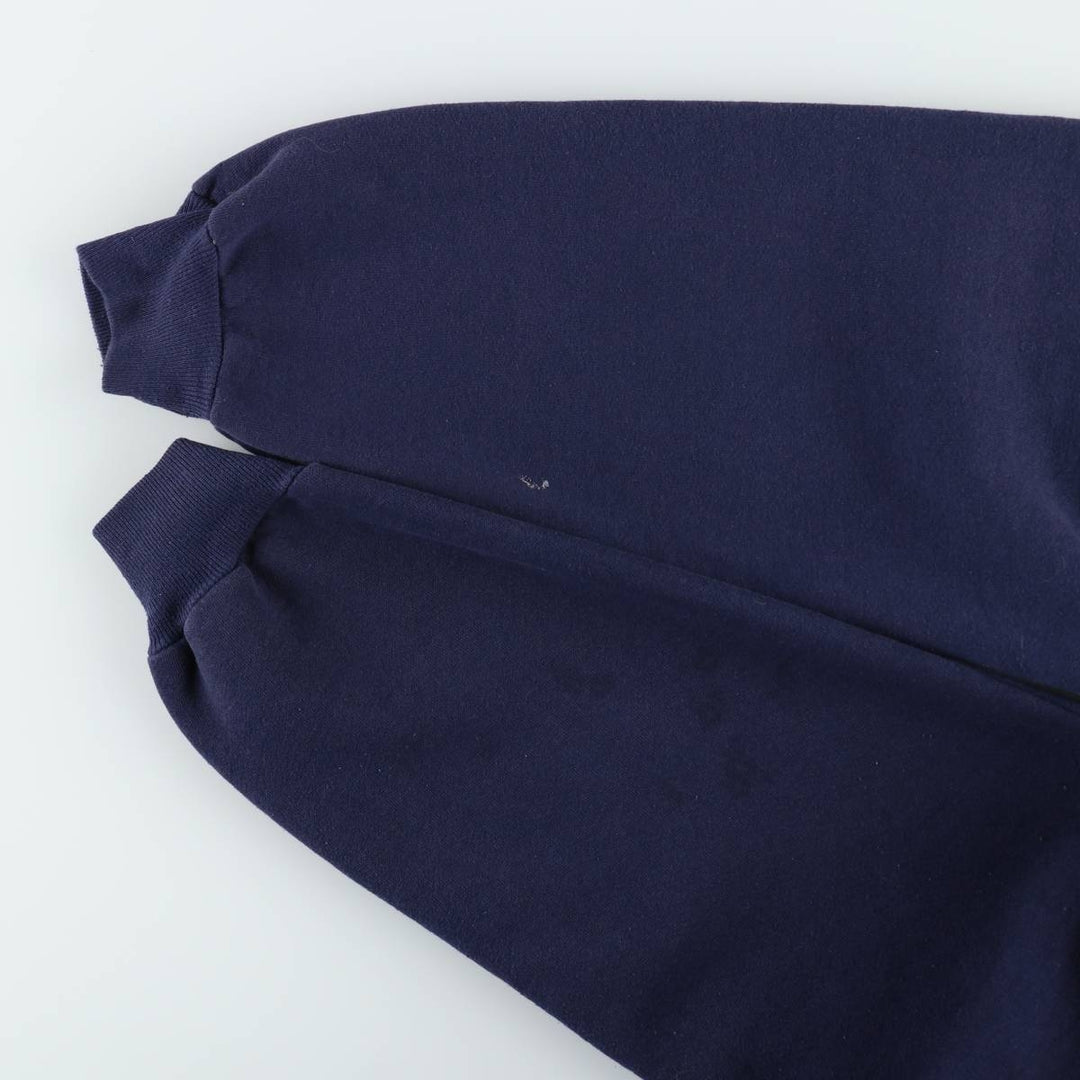 90'S Russell College Sweatshirt, Made in USA, Men's L, Vintage cotton navy blue type Vintage Second Hand