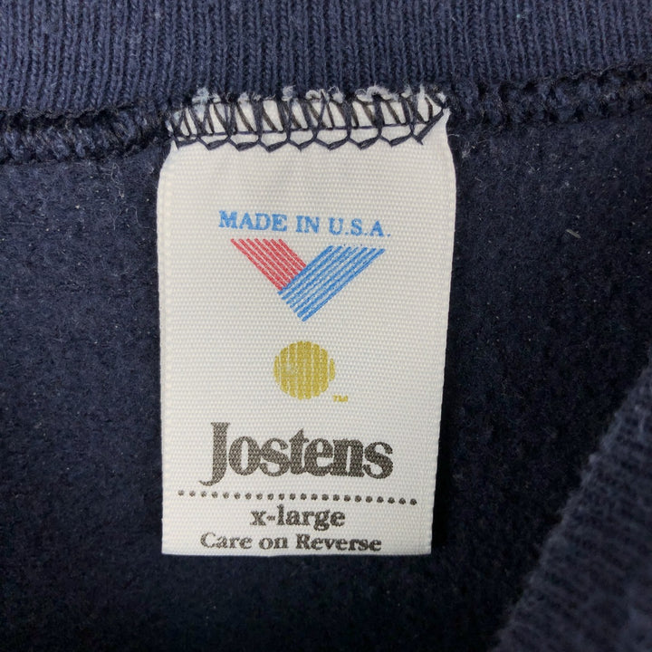80s-90'S Jostens Penn State (Pennsylvania State University) College Character Sweatshirt, Men's Size XL (approx.) polyester navy blue type Vintage Second Hand
