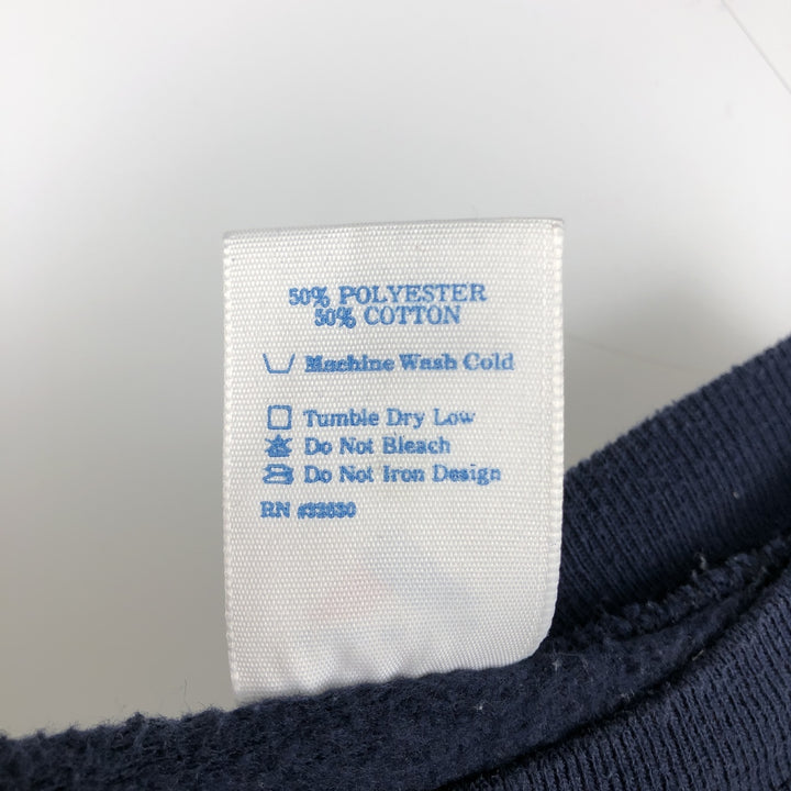 80s-90'S Jostens Penn State (Pennsylvania State University) College Character Sweatshirt, Men's Size XL (approx.) polyester navy blue type Vintage Second Hand