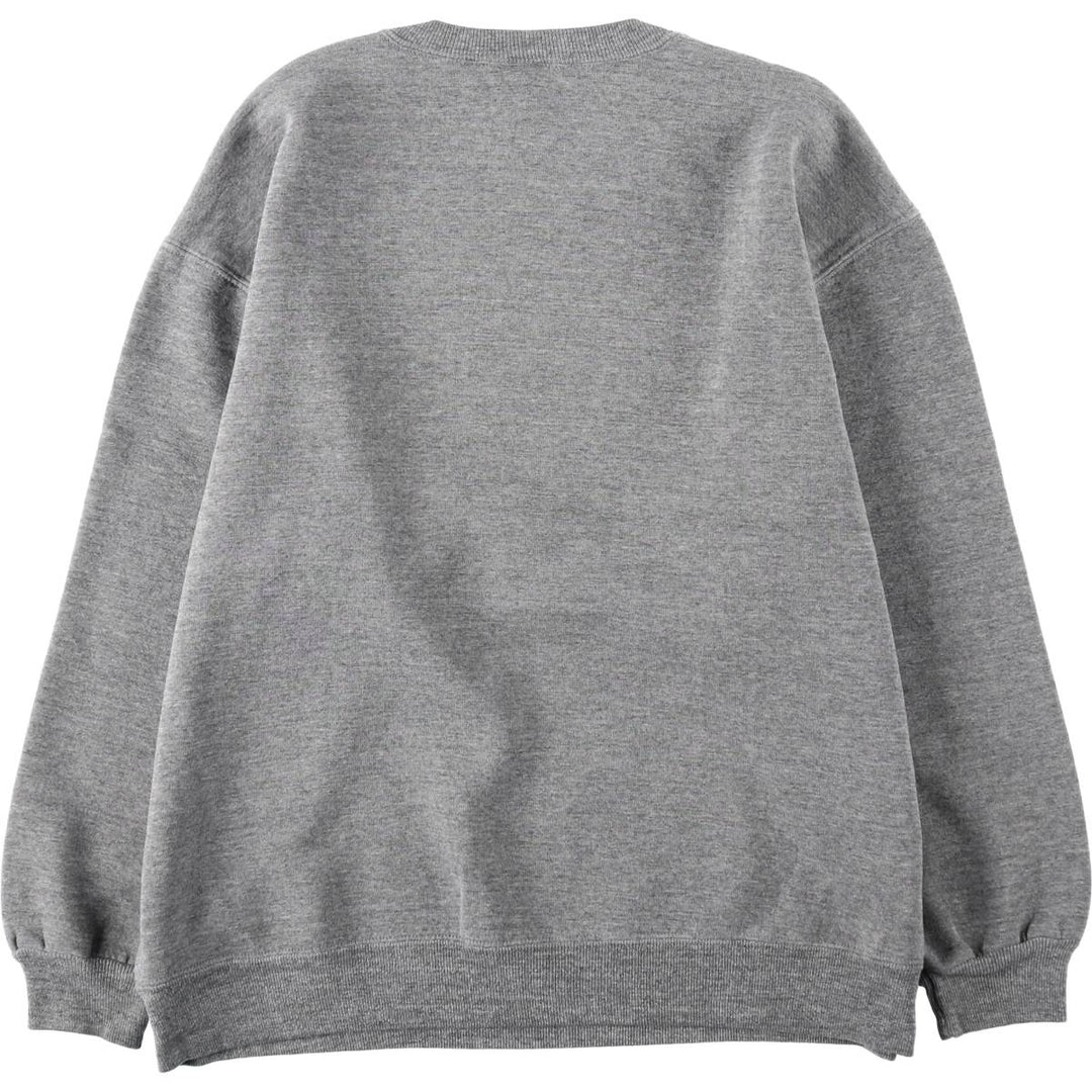 90'S Russell College Character Sweatshirt, Made in USA, Men's XXL equivalent, Vintage cotton gray type Vintage Second Hand