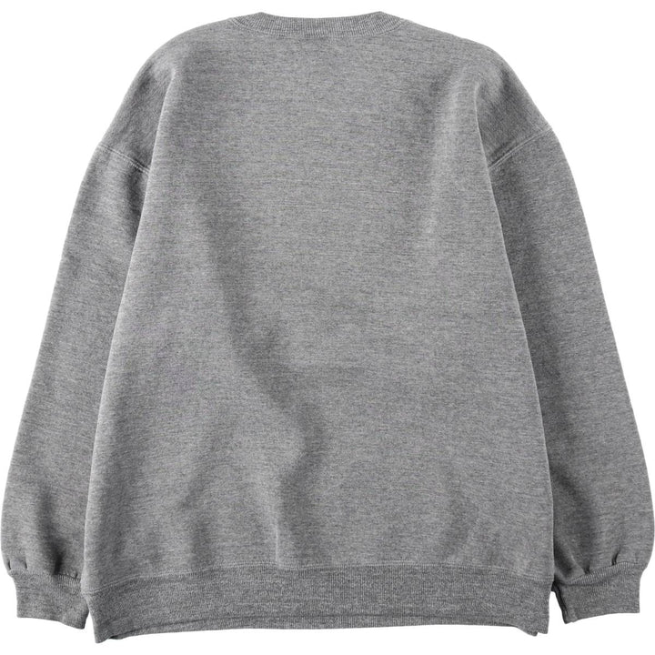 90'S Russell College Character Sweatshirt, Made in USA, Men's XXL equivalent, Vintage cotton gray type Vintage Second Hand