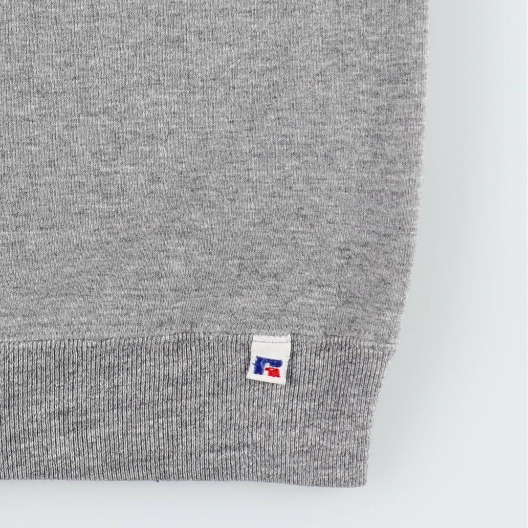 90'S Russell College Character Sweatshirt, Made in USA, Men's XXL equivalent, Vintage cotton gray type Vintage Second Hand