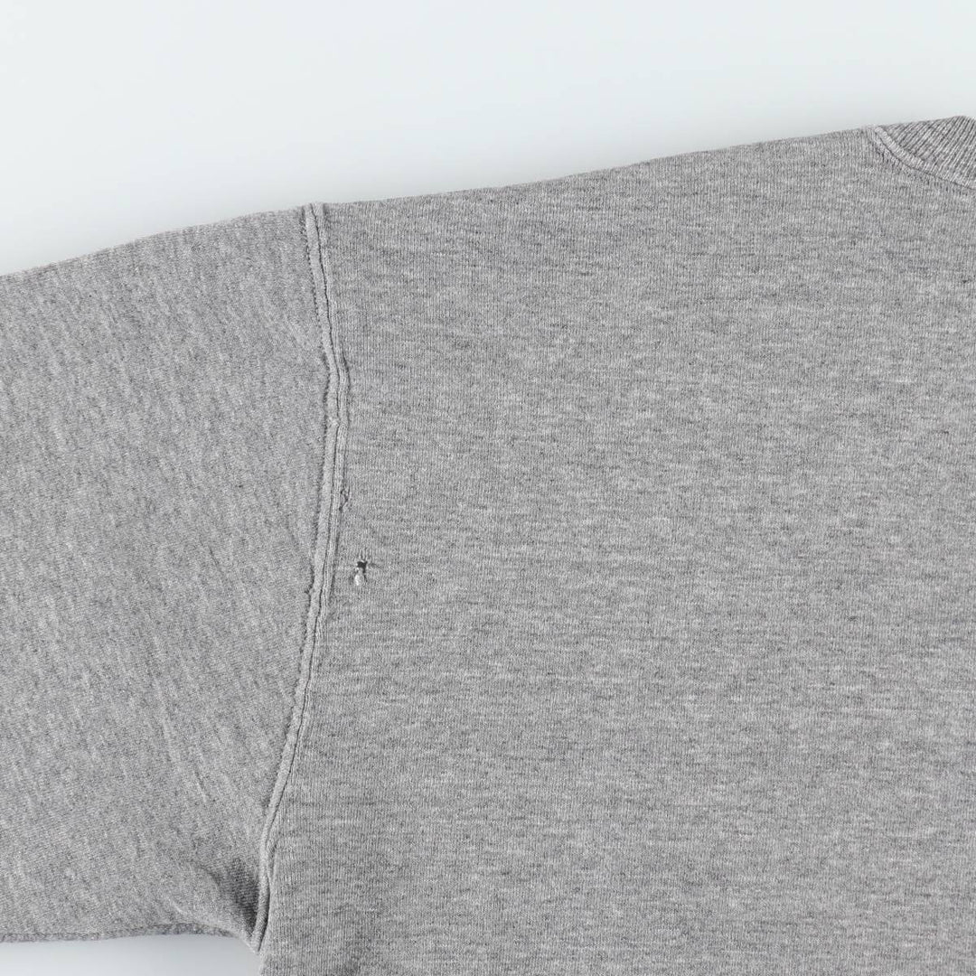 90'S Russell College Character Sweatshirt, Made in USA, Men's XXL equivalent, Vintage cotton gray type Vintage Second Hand
