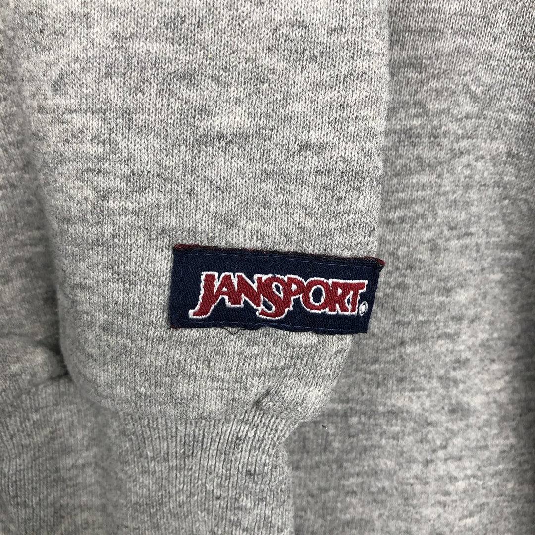 90'S Jansport College Sweatshirt, Made in USA, Men's XL, Vintage cotton gray type Vintage Second Hand