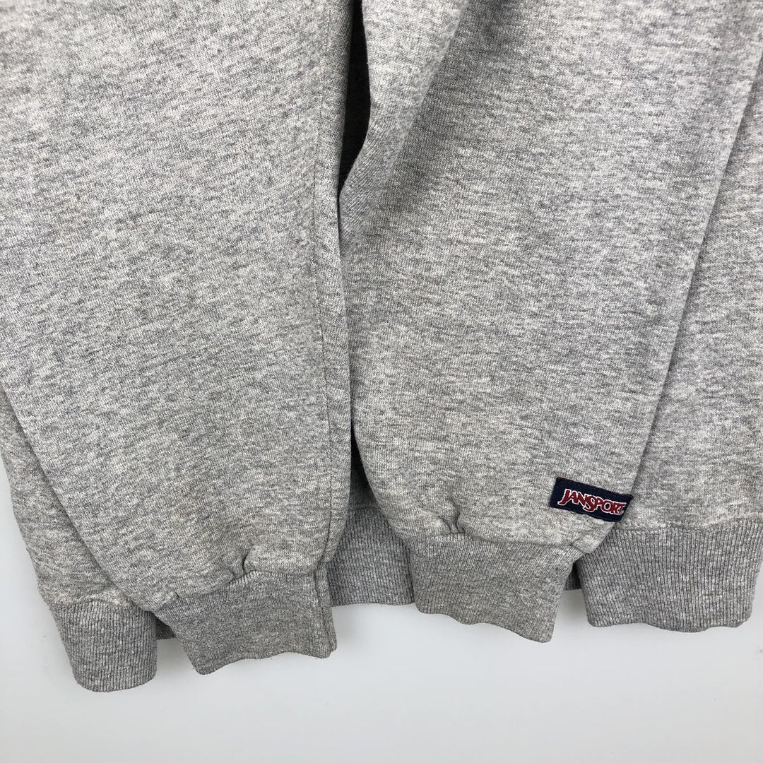 90'S Jansport College Sweatshirt, Made in USA, Men's XL, Vintage cotton gray type Vintage Second Hand