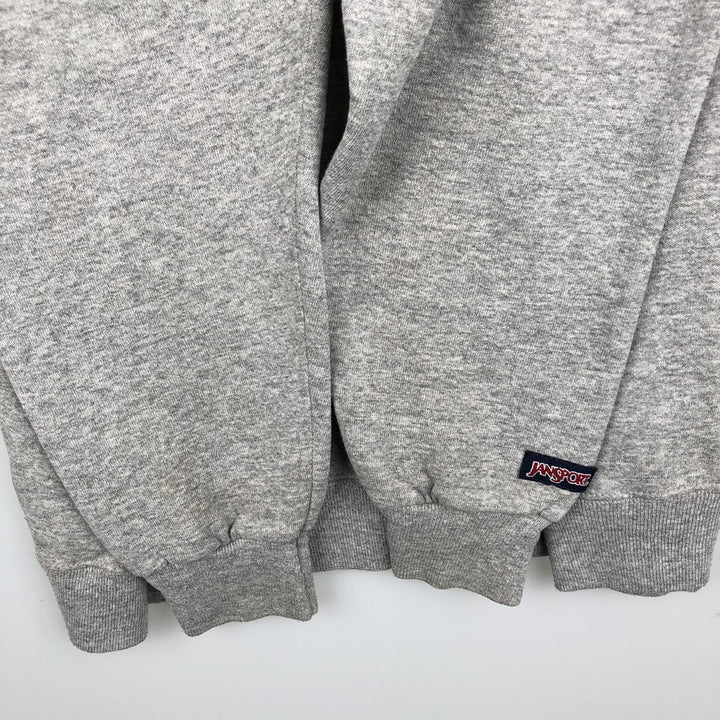 90'S Jansport College Sweatshirt, Made in USA, Men's XL, Vintage cotton gray type Vintage Second Hand
