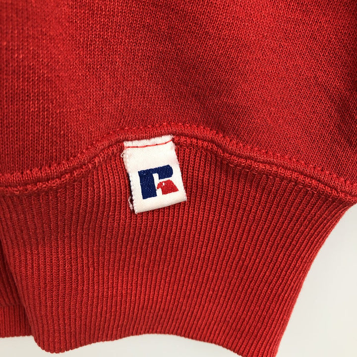 80s-90'S Russell College Sweatshirt, Made in USA, Men's XL, Vintage cotton red type Vintage Second Hand