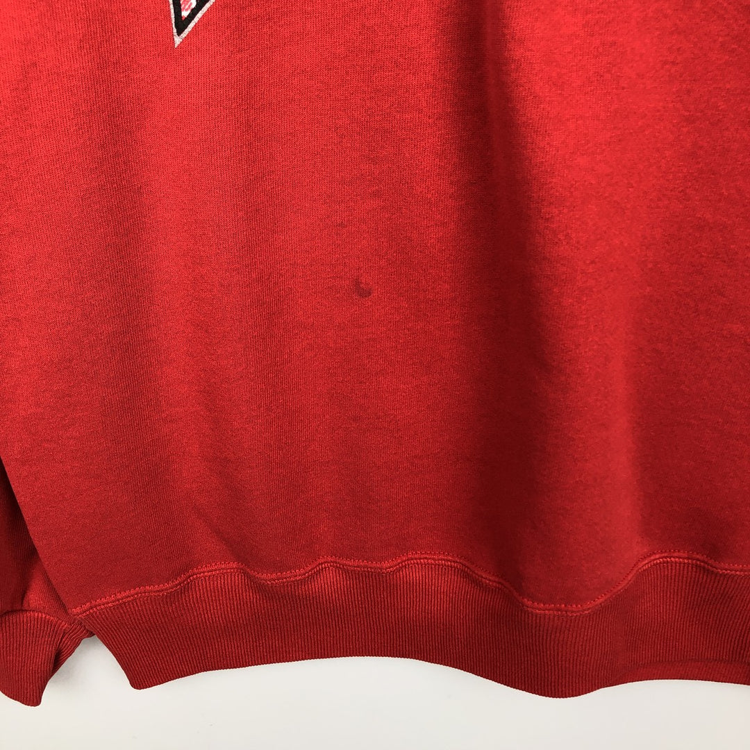80s-90'S Russell College Sweatshirt, Made in USA, Men's XL, Vintage cotton red type Vintage Second Hand