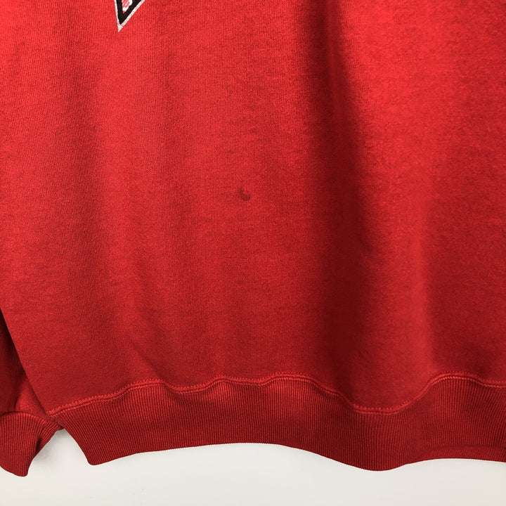 80s-90'S Russell College Sweatshirt, Made in USA, Men's XL, Vintage cotton red type Vintage Second Hand