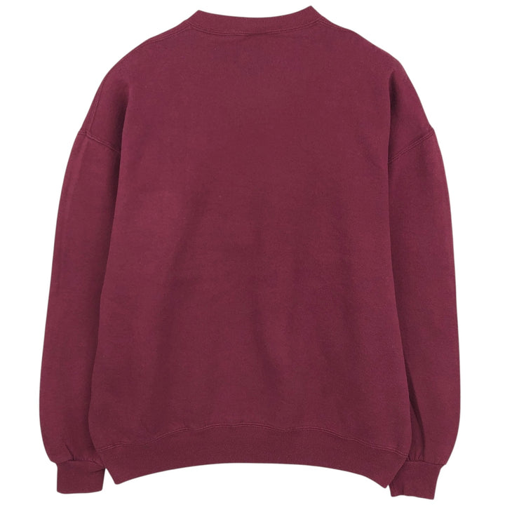 80s-90'S Russell College Sweatshirt, Made in USA, Men's XL, Vintage cotton Red type red-purple Vintage Second Hand