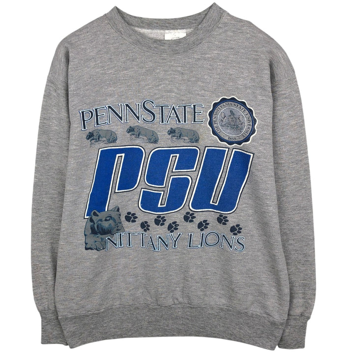 Medallion PENN STATE Pennsylvania State University College Sweatshirt, Made in USA, Men's XL equivalent, Vintage. cotton gray type Vintage Second Hand
