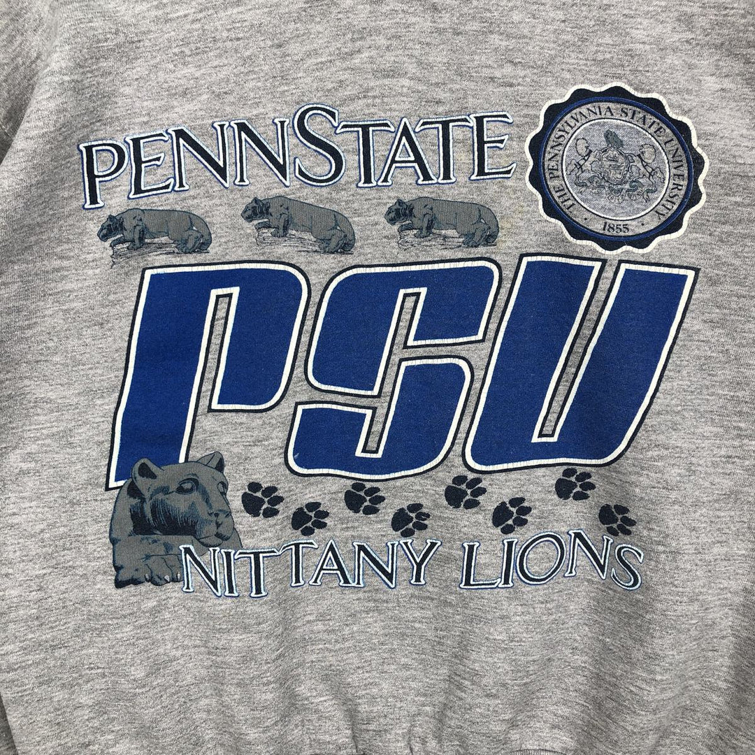 Medallion PENN STATE Pennsylvania State University College Sweatshirt, Made in USA, Men's XL equivalent, Vintage. cotton gray type Vintage Second Hand