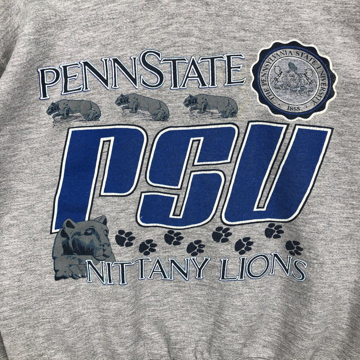 Medallion PENN STATE Pennsylvania State University College Sweatshirt, Made in USA, Men's XL equivalent, Vintage. cotton gray type Vintage Second Hand