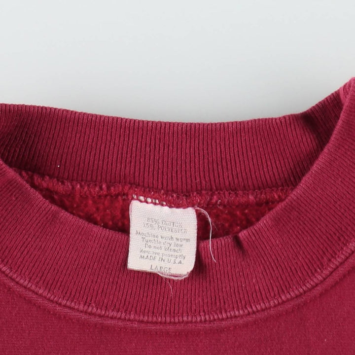 PENN STATE (Pennsylvania State University) College Sweatshirt, Made in USA, Men's Size L (Equivalent), Vintage. cotton burgundy type Vintage Second Hand
